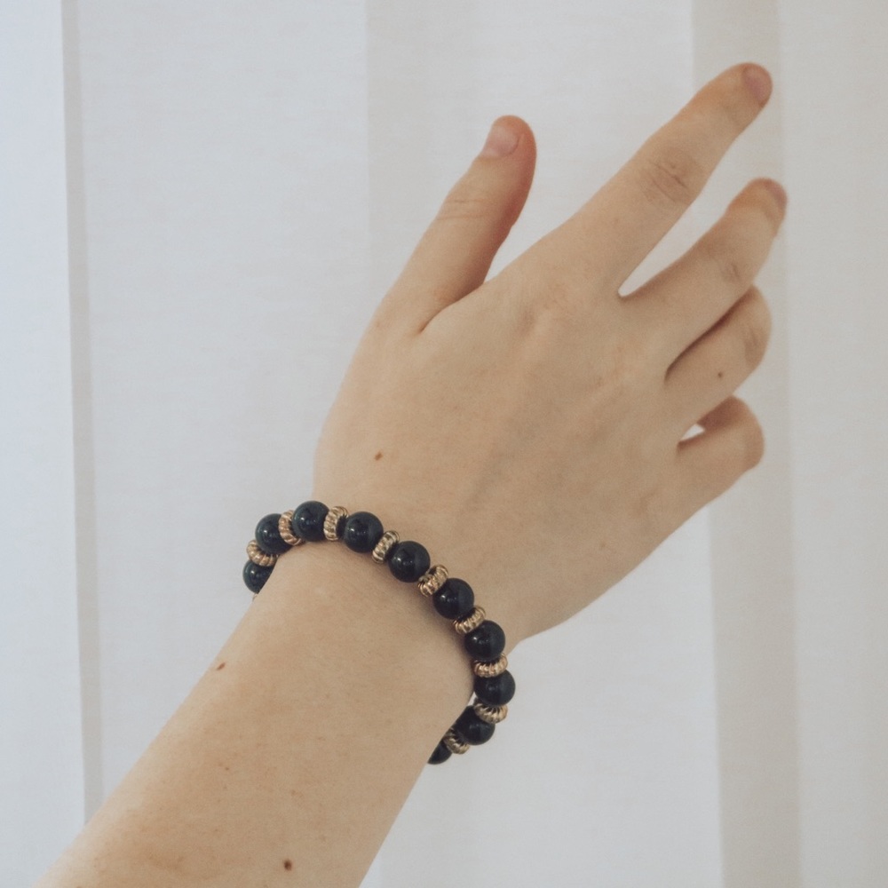 Black and Gold Bracelet